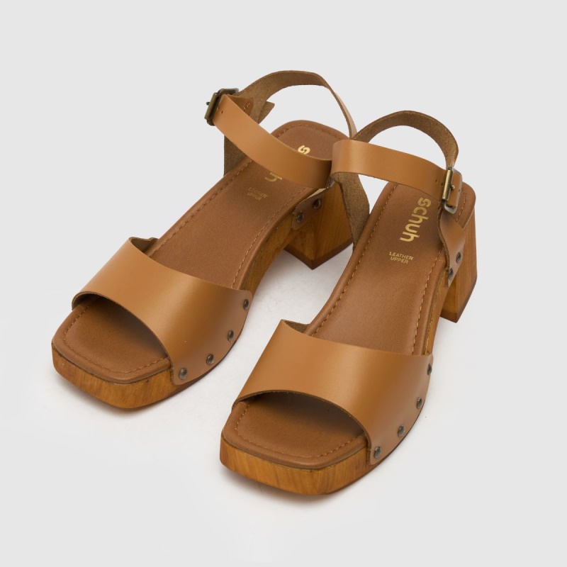 Marrón Dr.martens Botas Schuh Tawny Cuero Zuecos Sandalias