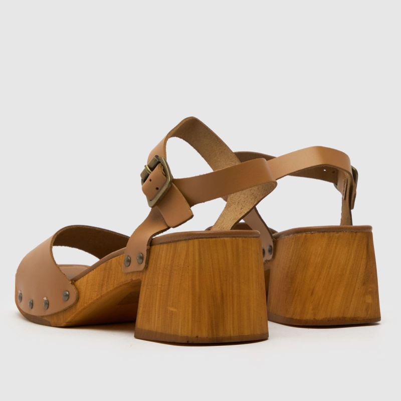 Marrón Dr.martens Botas Schuh Tawny Cuero Zuecos Sandalias