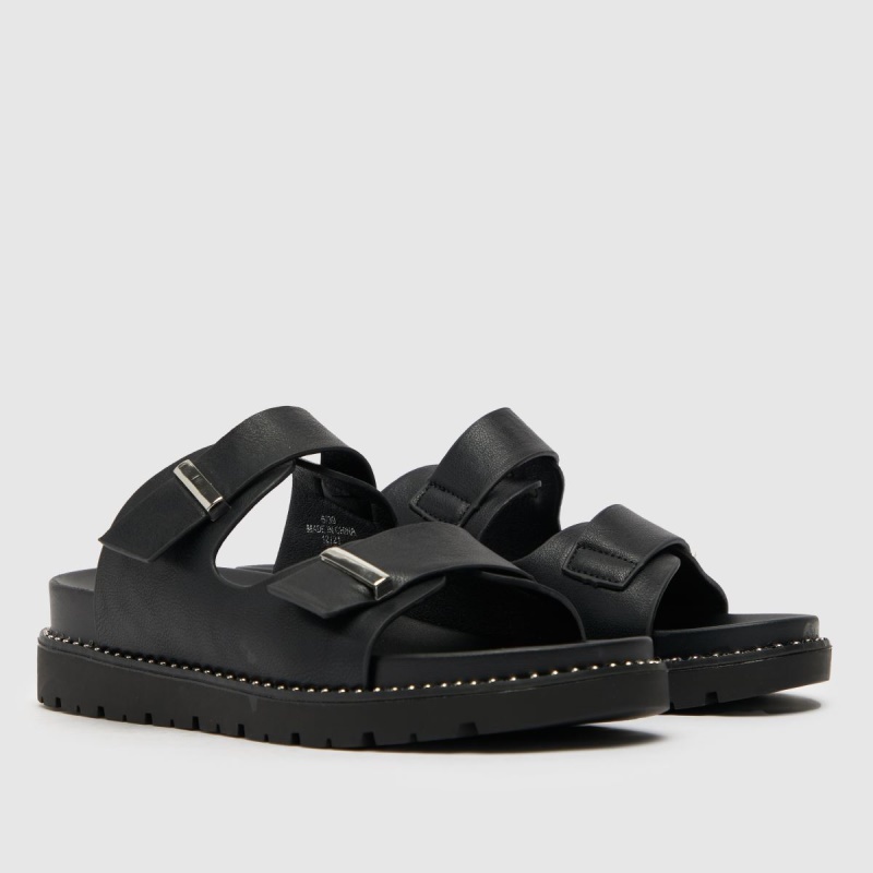 Negro Schuh Tess Sandalias Con Plantilla Con Tachuelas Dr.martens Botas