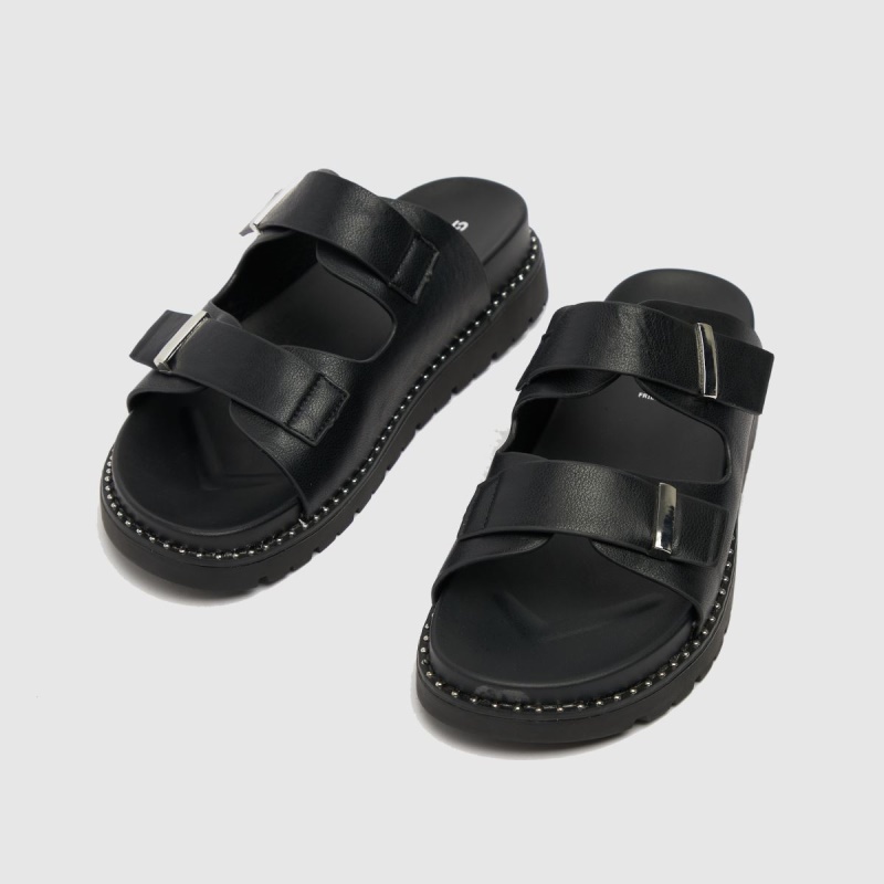 Negro Schuh Tess Sandalias Con Plantilla Con Tachuelas Dr.martens Botas