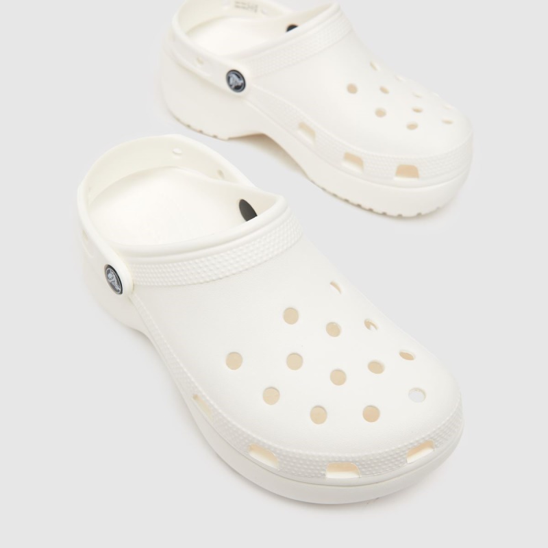 Blanco Dr.martens Botas Crocs Sandalias Clásicas Con Plataforma