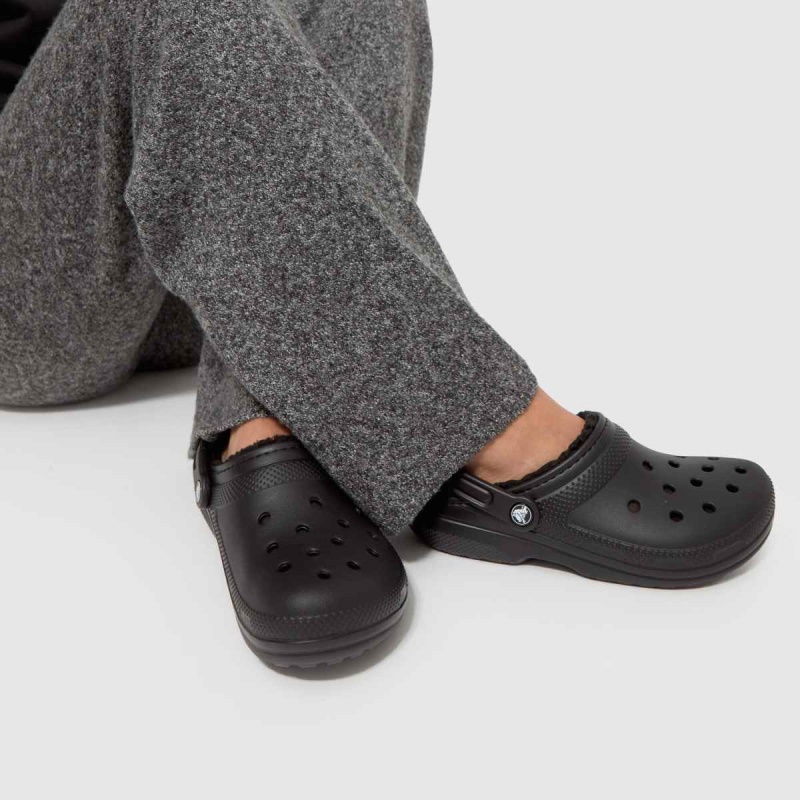 Crocs Zuecos Forrados Cálidos Sandalias Negro Dr.martens Botas