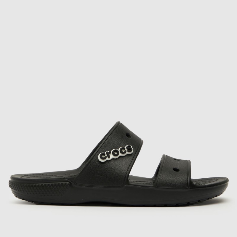 Negro Dr.martens Botas Crocs Sandalias Clásicas De 2 Correas