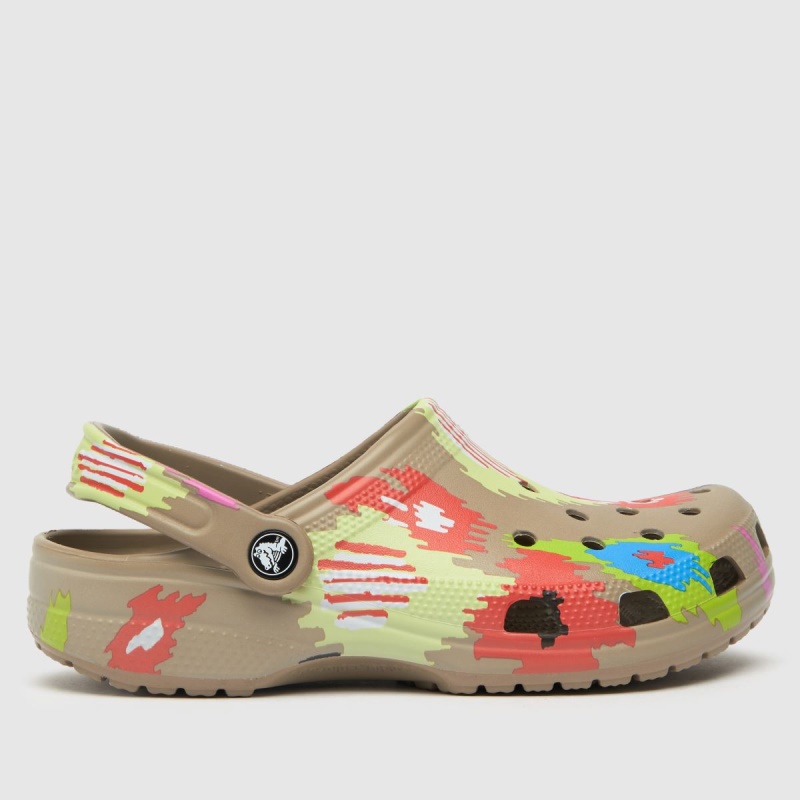 Beige-marrón Dr.martens Botas Crocs Classic Ikat Sandals