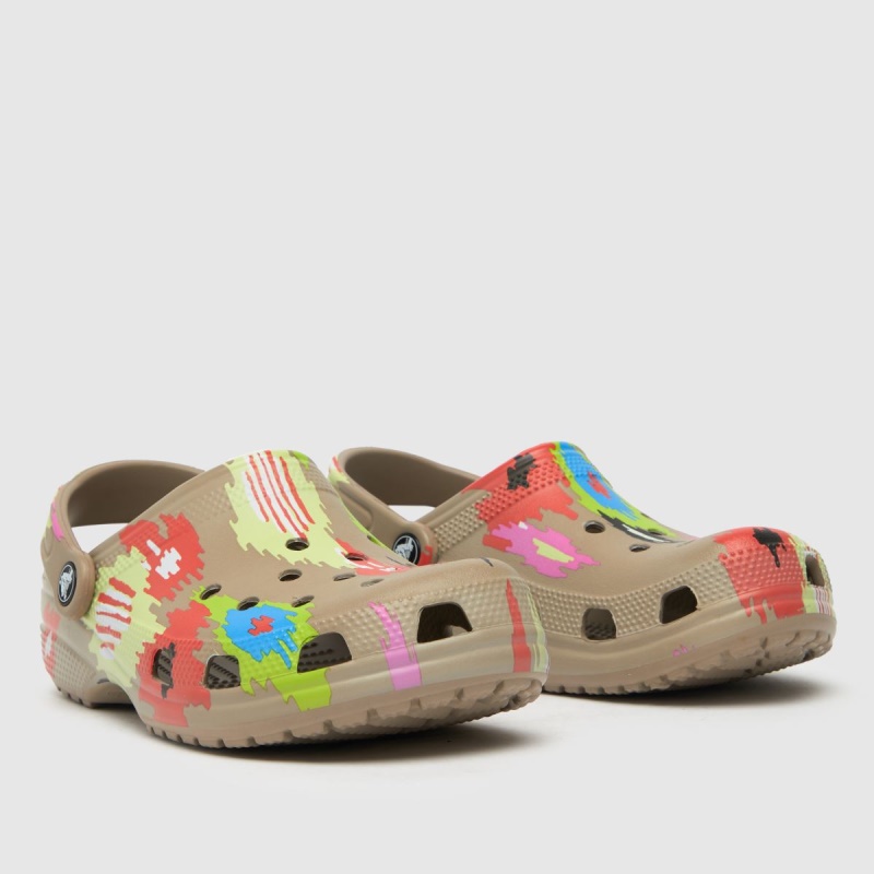 Beige-marrón Dr.martens Botas Crocs Classic Ikat Sandals