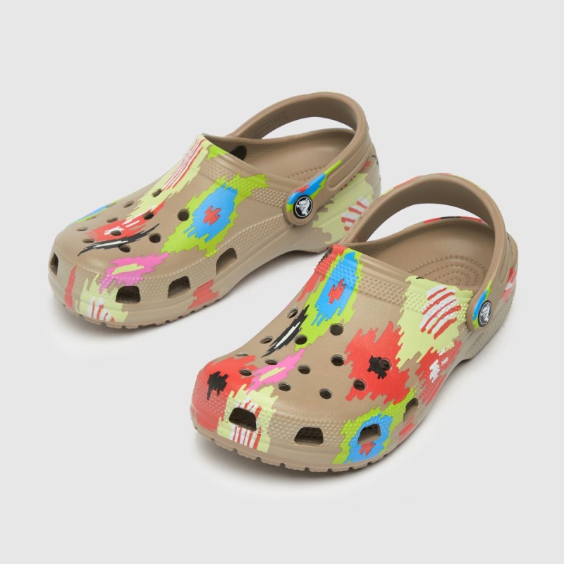 Beige-marrón Dr.martens Botas Crocs Classic Ikat Sandals