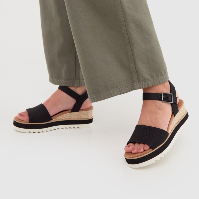 Toms Diana Sandalias Veganas Dr.martens Botas Negro