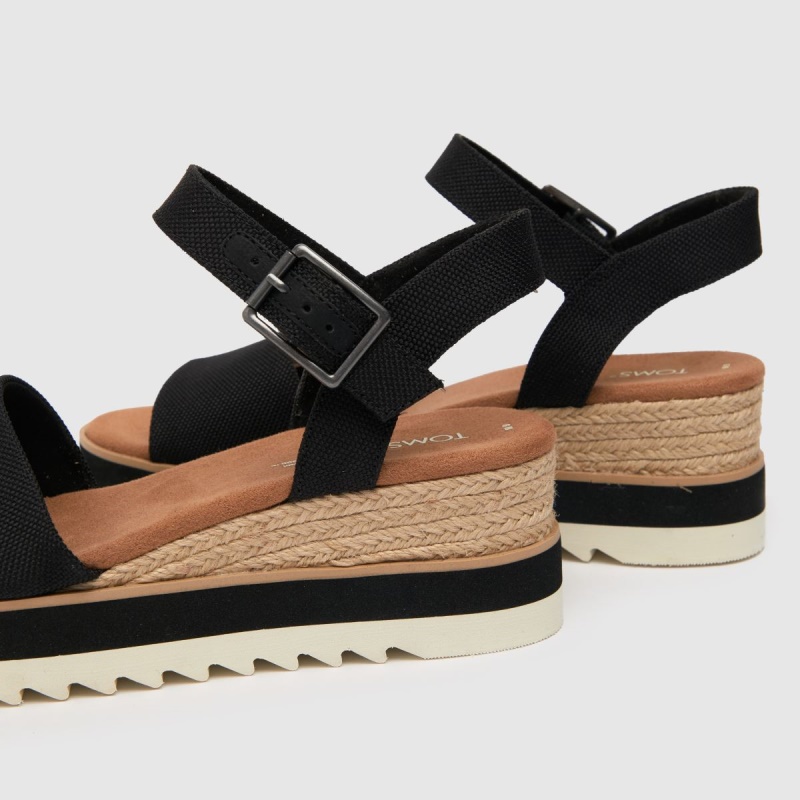 Toms Diana Sandalias Veganas Dr.martens Botas Negro