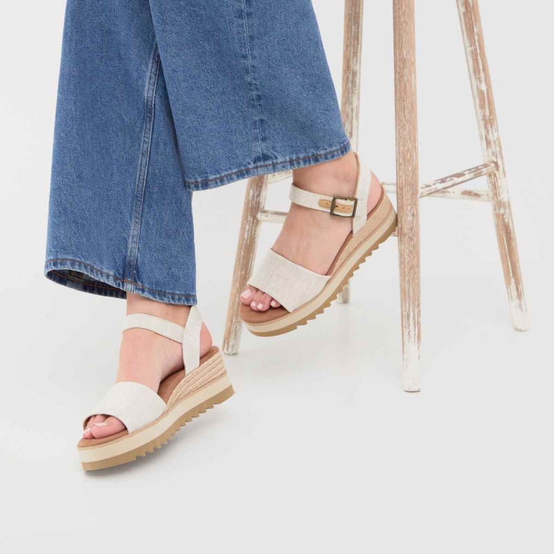 Blanco Sandalias Veganas Diana De Toms Dr.martens Botas