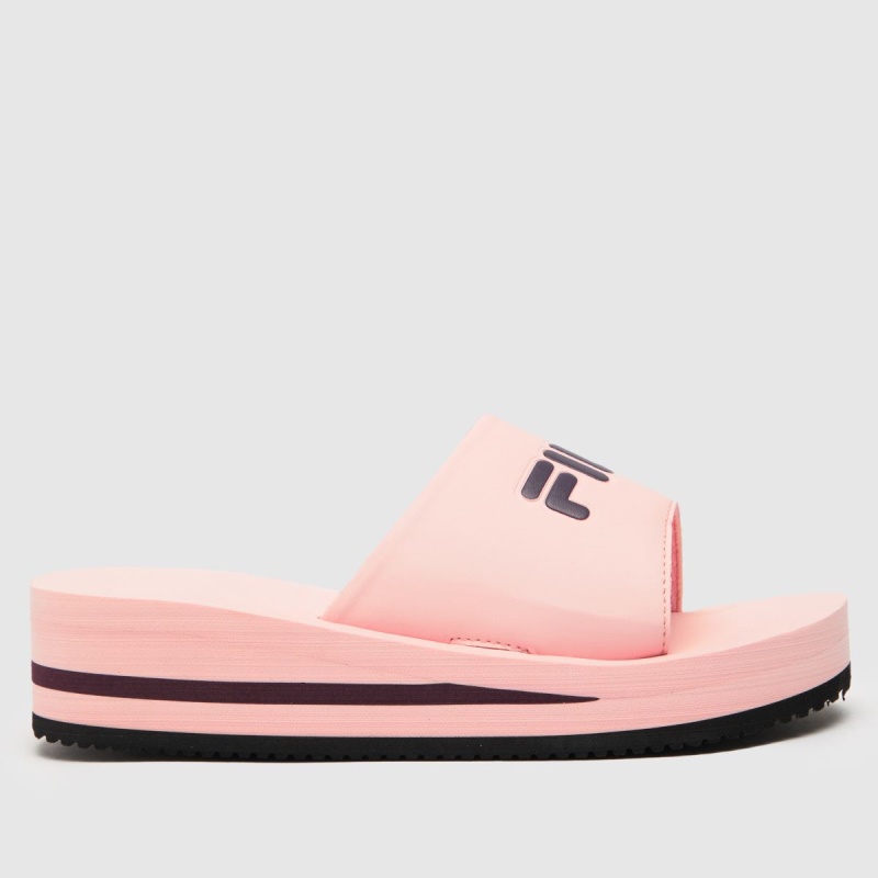 Pale Pink Fila Tomaia V2 Sandals Dr.martens Botas