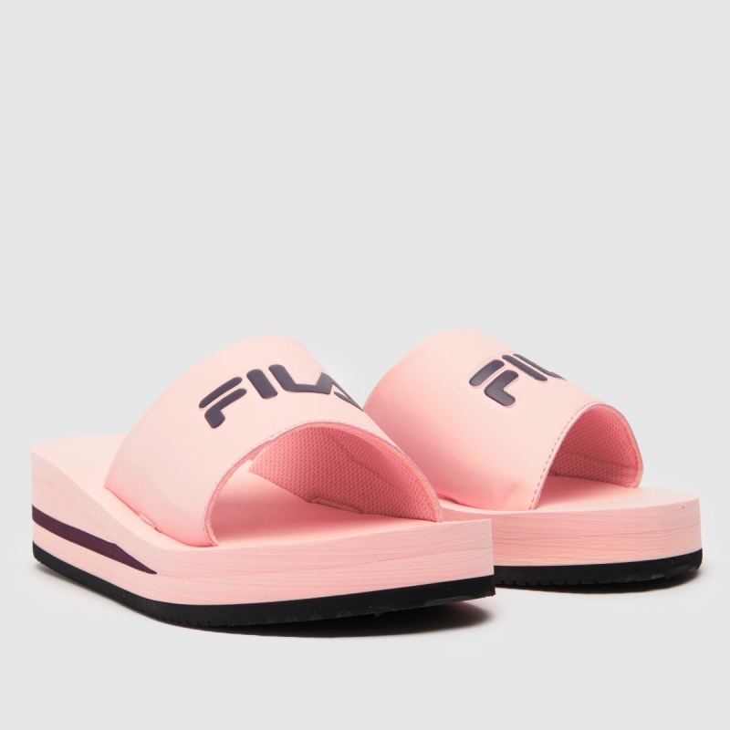 Pale Pink Fila Tomaia V2 Sandals Dr.martens Botas