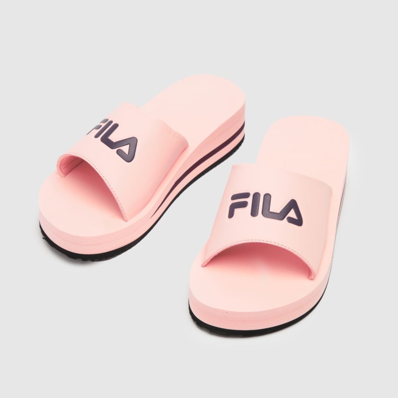 Pale Pink Fila Tomaia V2 Sandals Dr.martens Botas