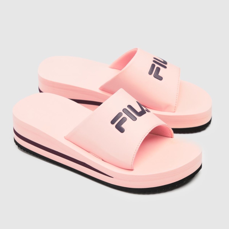 Pale Pink Fila Tomaia V2 Sandals Dr.martens Botas