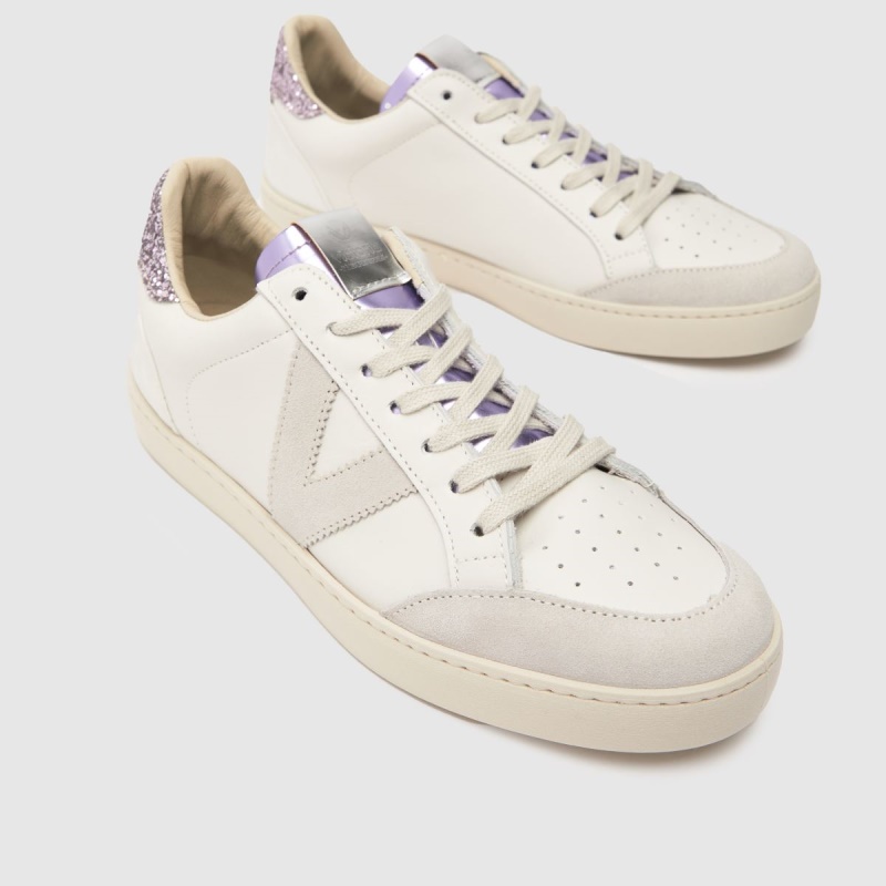 Dr.martens Botas Lila Victoria Berlin Zapatillas Con Purpurina