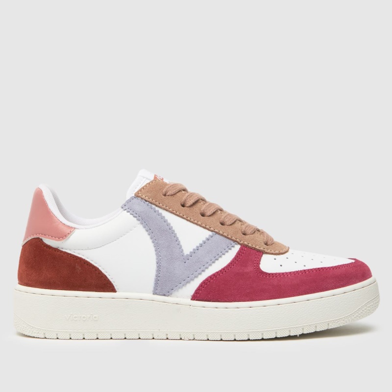 Zapatillas Dr.martens Botas Victoria Madrid Blanco-rosa