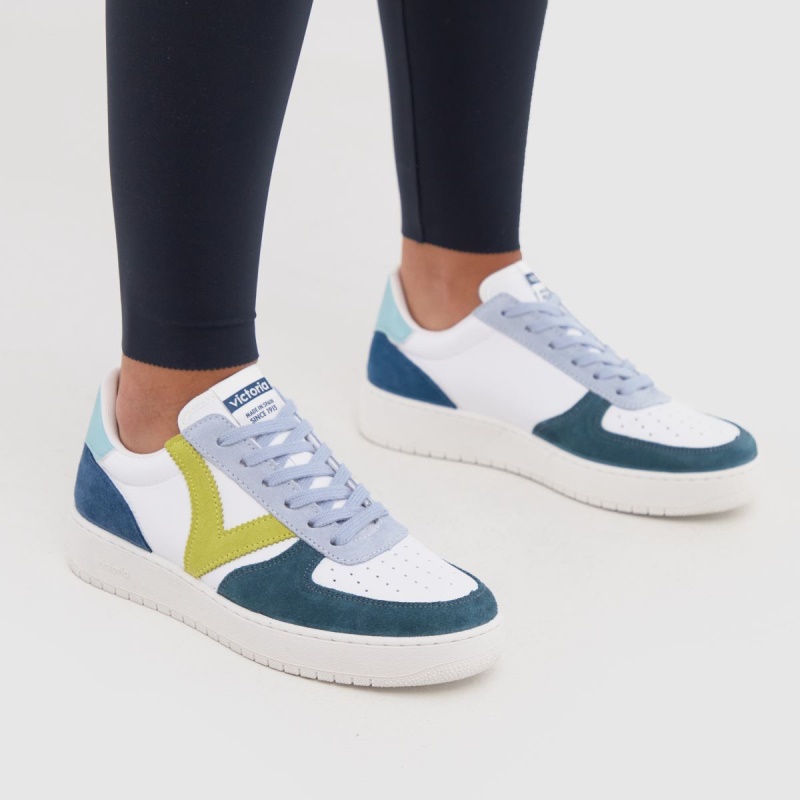 Zapatillas Victoria Madrid Blanco-azul Dr.martens Botas