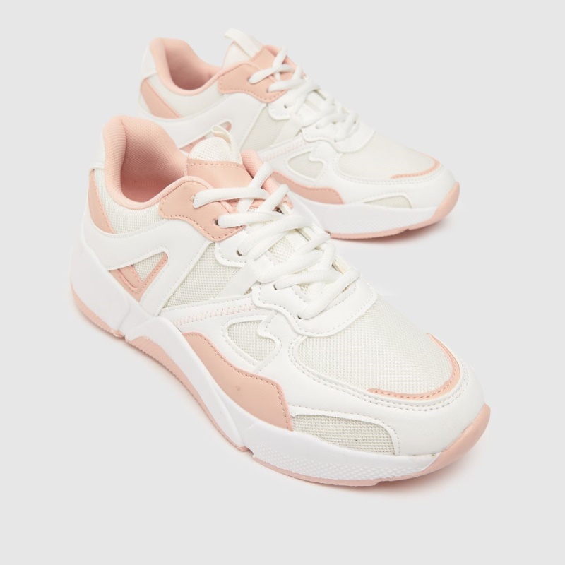 Dr.martens Botas Schuh Miller Retro Runner Zapatillas Blanco Rosa