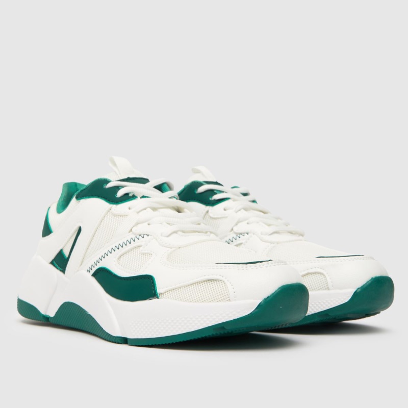 Zapatillas Retro Runner Blanco Verde Dr.martens Botas Schuh Miller