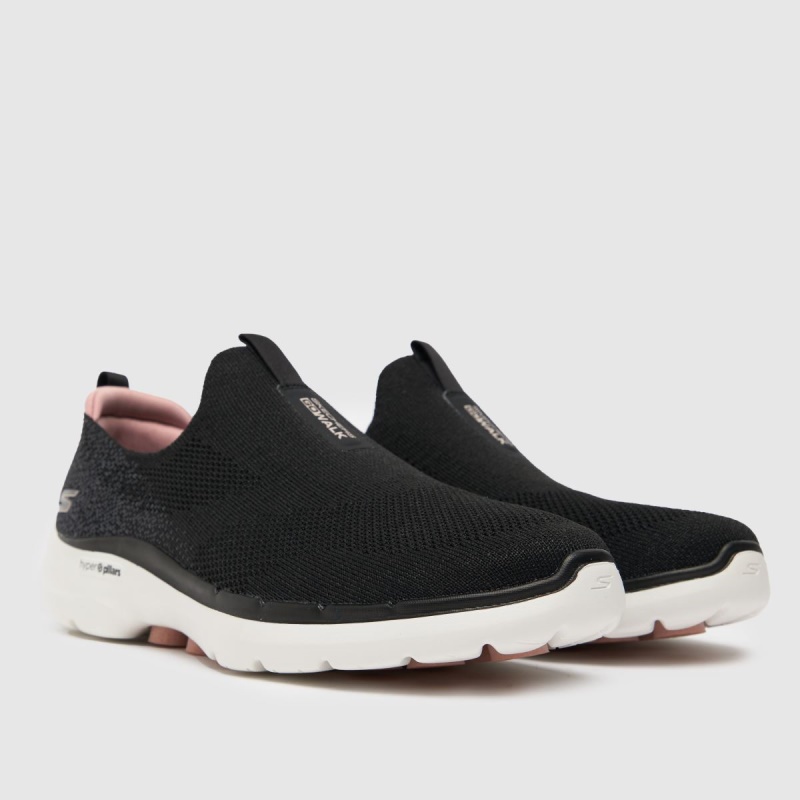 Skechers Go Walk 6 Glimmering Trainers Dr.martens Botas Negro-rosa