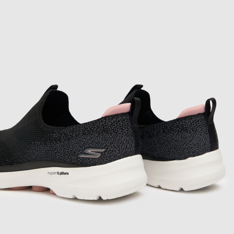 Skechers Go Walk 6 Glimmering Trainers Dr.martens Botas Negro-rosa