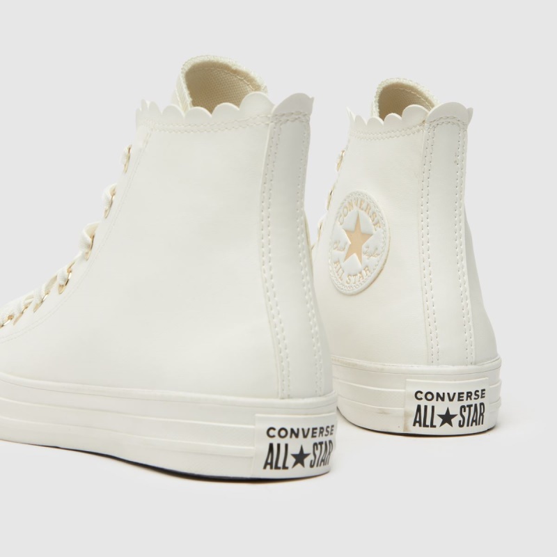 Converse All Star Hi Trainers Dr.martens Botas Blanco-oro