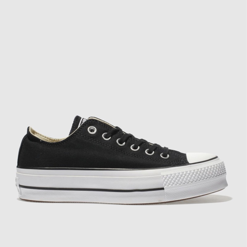 Zapatillas Con Plataforma Elevadora Converse Ox Negro-blanco Dr.martens Botas