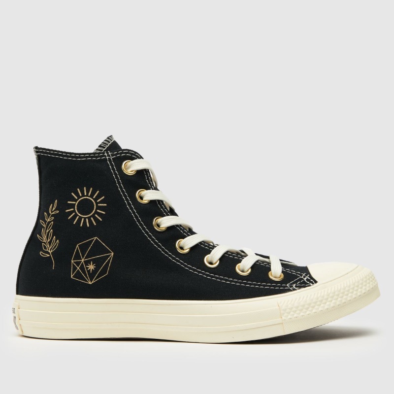 Converse Negras Chuck Taylor All Star Hi Trainers Dr.martens Botas