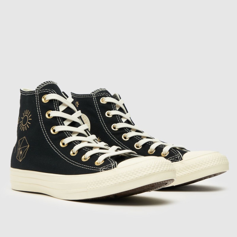 Converse Negras Chuck Taylor All Star Hi Trainers Dr.martens Botas