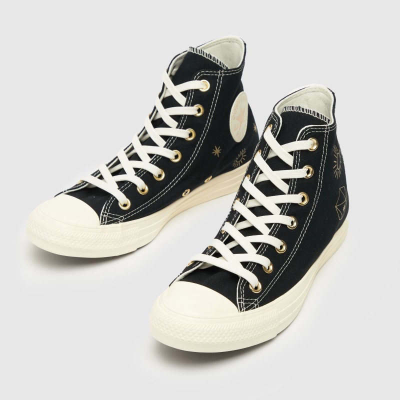 Converse Negras Chuck Taylor All Star Hi Trainers Dr.martens Botas