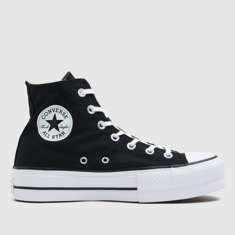 Negro Dr.martens Botas Converse Chuck Taylor All Star Lift Hola Zapatillas De Deporte