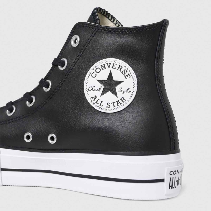 Zapatillas De Cuero Negras Converse Lift Hi Dr.martens Botas