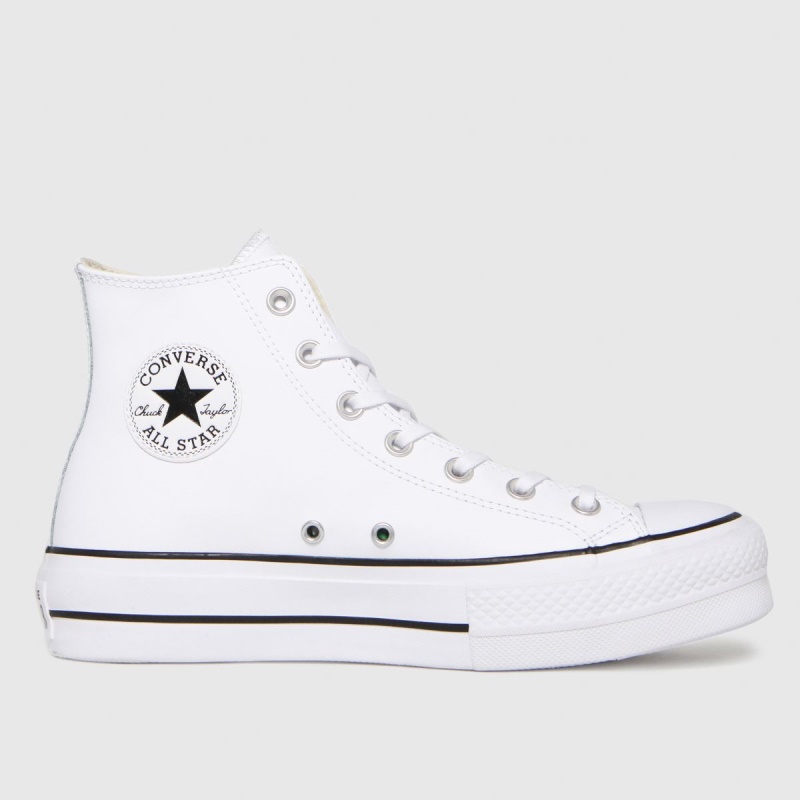 Zapatillas Converse Lift Hi Cuero Blanco Dr.martens Botas
