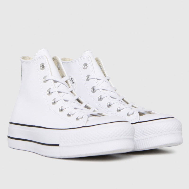 Zapatillas Converse Lift Hi Cuero Blanco Dr.martens Botas