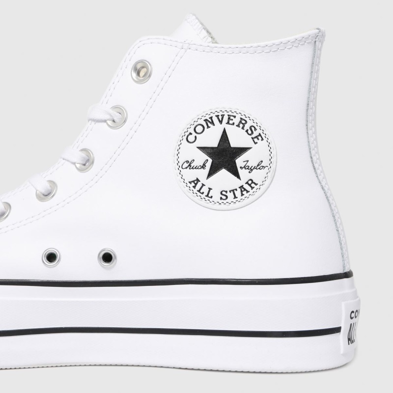 Zapatillas Converse Lift Hi Cuero Blanco Dr.martens Botas