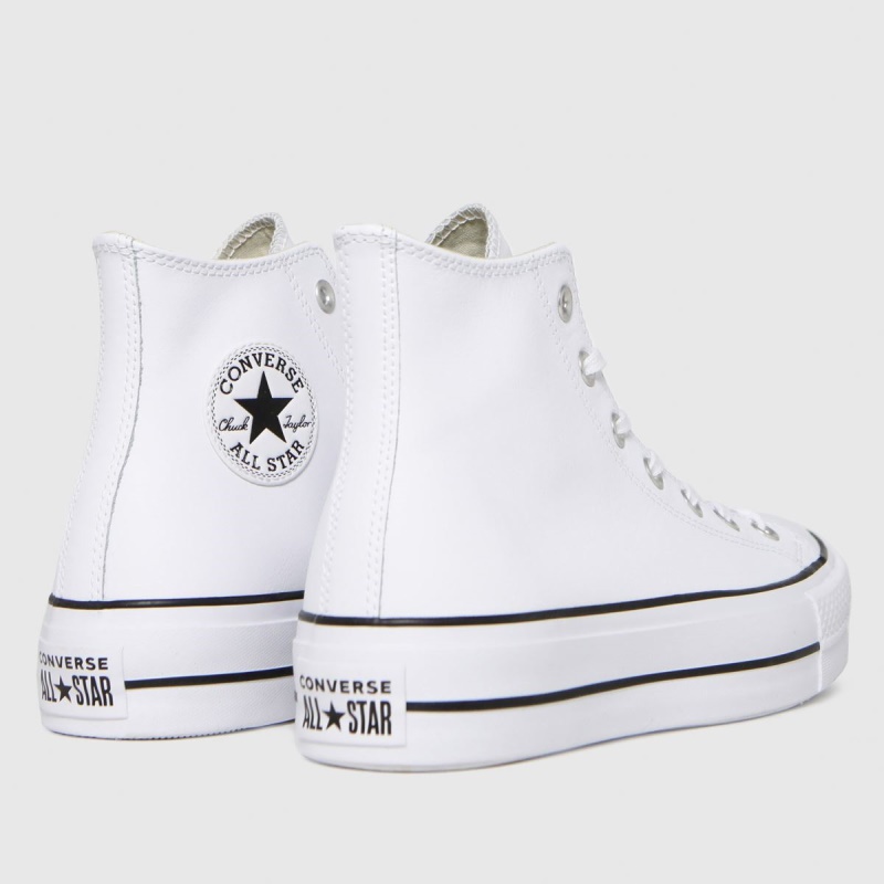 Zapatillas Converse Lift Hi Cuero Blanco Dr.martens Botas
