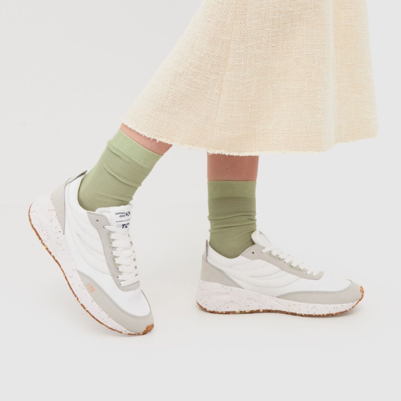 Blanco-gris Superga 4089 Training 9ts Trainers Dr.martens Botas