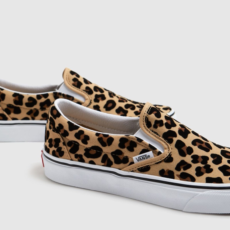 Vans Classic Slip-on Leopard Trainers Tan Dr.martens Botas