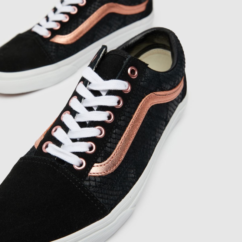 Dr.martens Botas Vans Old Skool Serpiente Zapatillas Negro-dorado