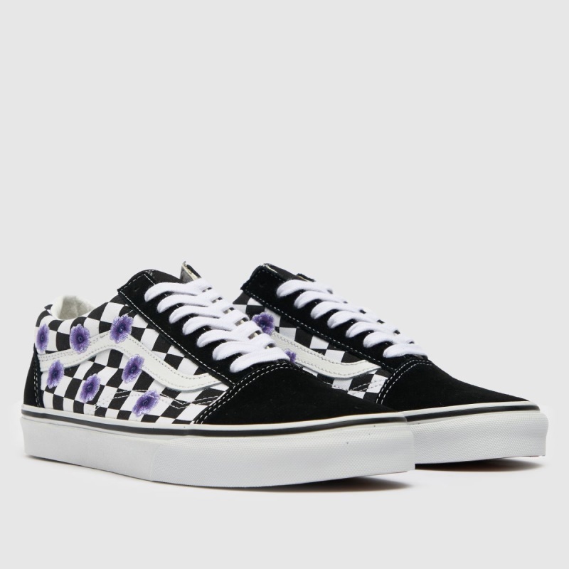 Vans Old Skool Damero Zapatillas Negro-morado Dr.martens Botas