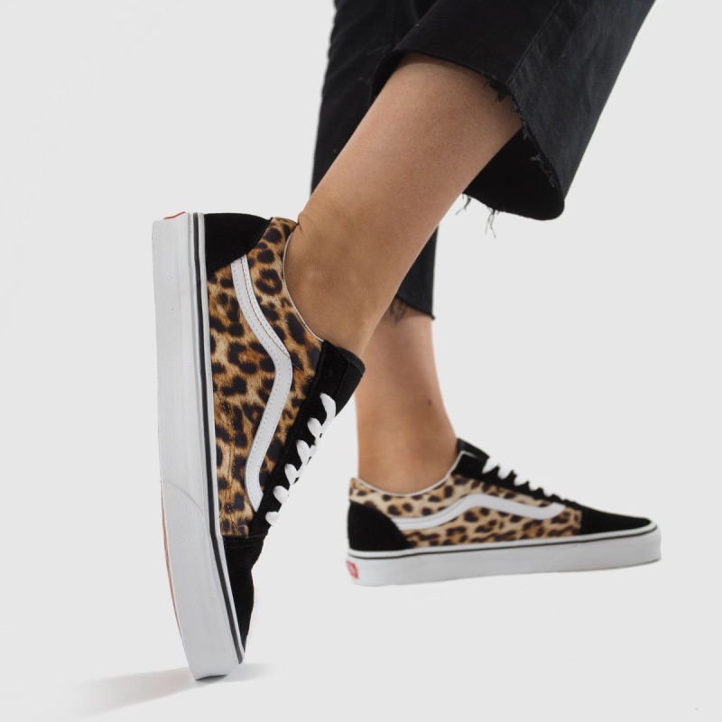 Vans Leopard Old Skool Trainers Dr.martens Botas Negro-marrón