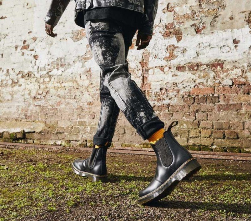 2976 Lisas Negras Lisas Dr.martens Botas