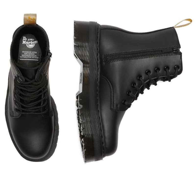 Black Felix Rub Off Jadon Ii Mono Vegan Dr.martens Botas