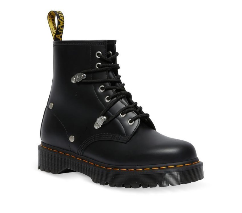 1460 Bex Stud Boot Dr.martens Botas Black Fine Haircell