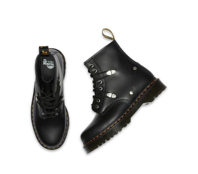 1460 Bex Stud Boot Dr.martens Botas Black Fine Haircell