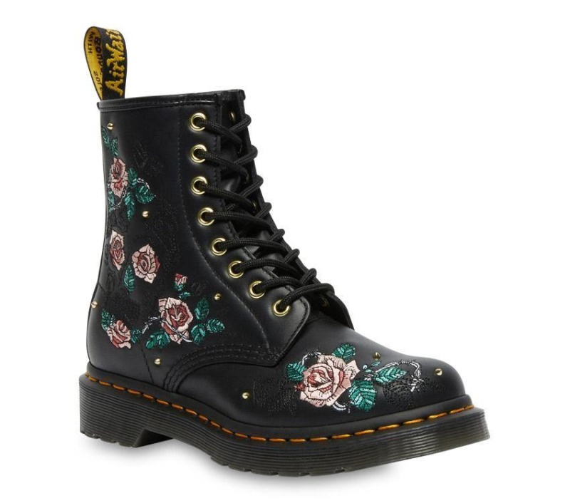 Dr.martens 1460 Vonda Chain Botas Negras De Napa