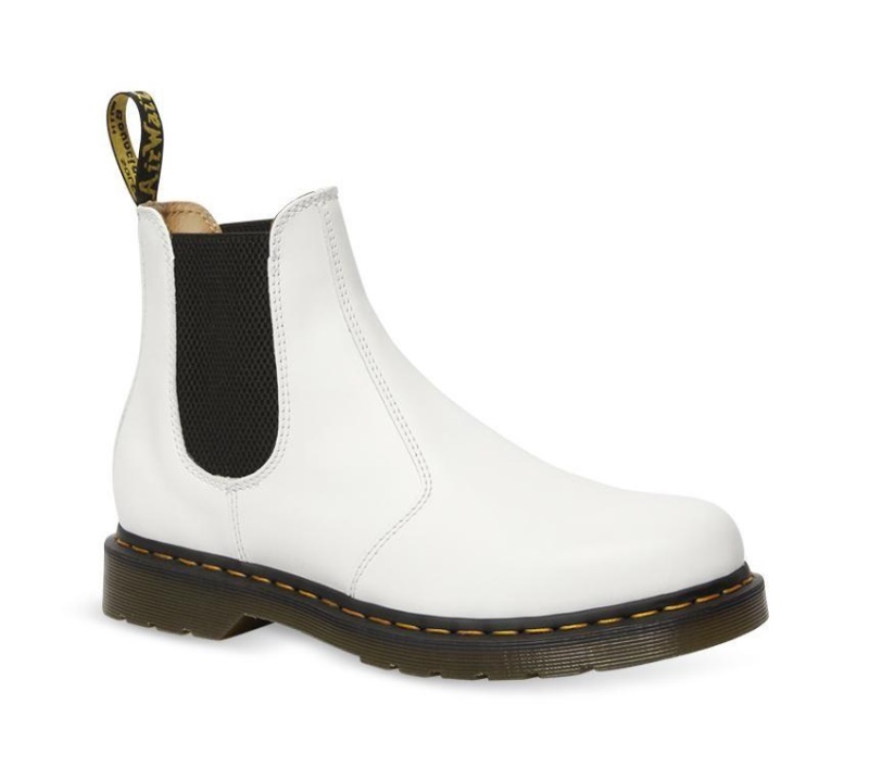 2976 Bota Chelsea Lisa Dr.martens Botas Blancas Lisas