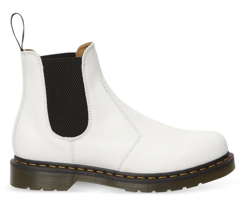 2976 Bota Chelsea Lisa Dr.martens Botas Blancas Lisas