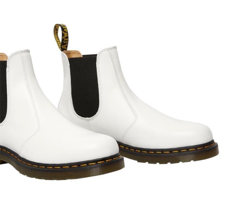 2976 Bota Chelsea Lisa Dr.martens Botas Blancas Lisas
