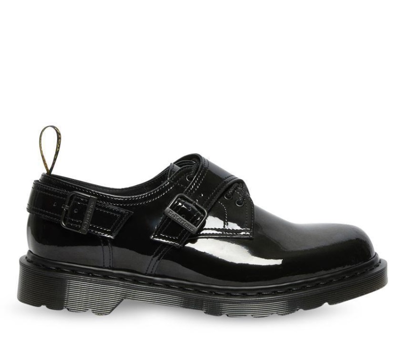 Charol Negro Lamper Dr.martens Botas Varley Db Shoe