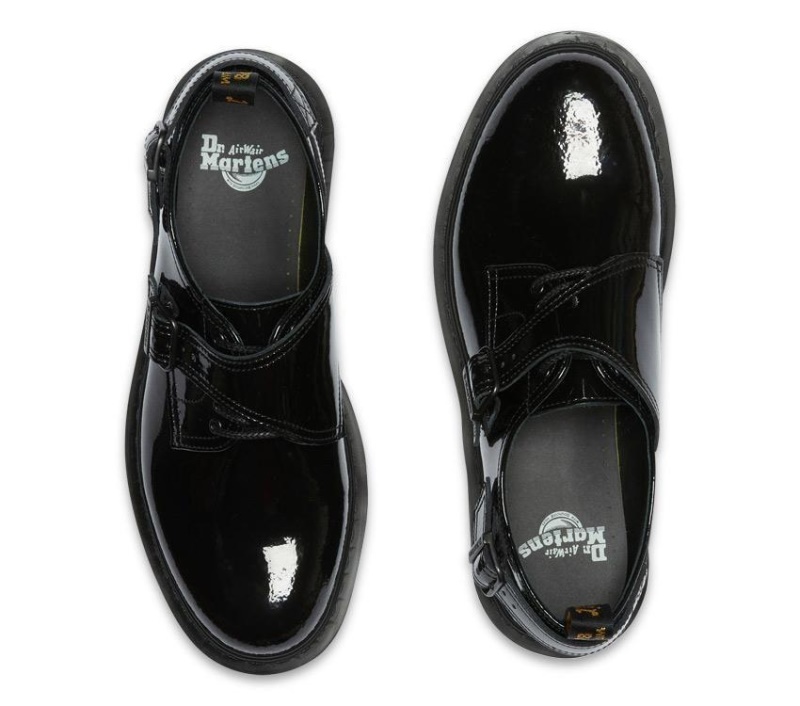 Charol Negro Lamper Dr.martens Botas Varley Db Shoe